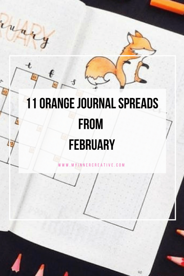 Top 11 Orange Bullet Journals this week!