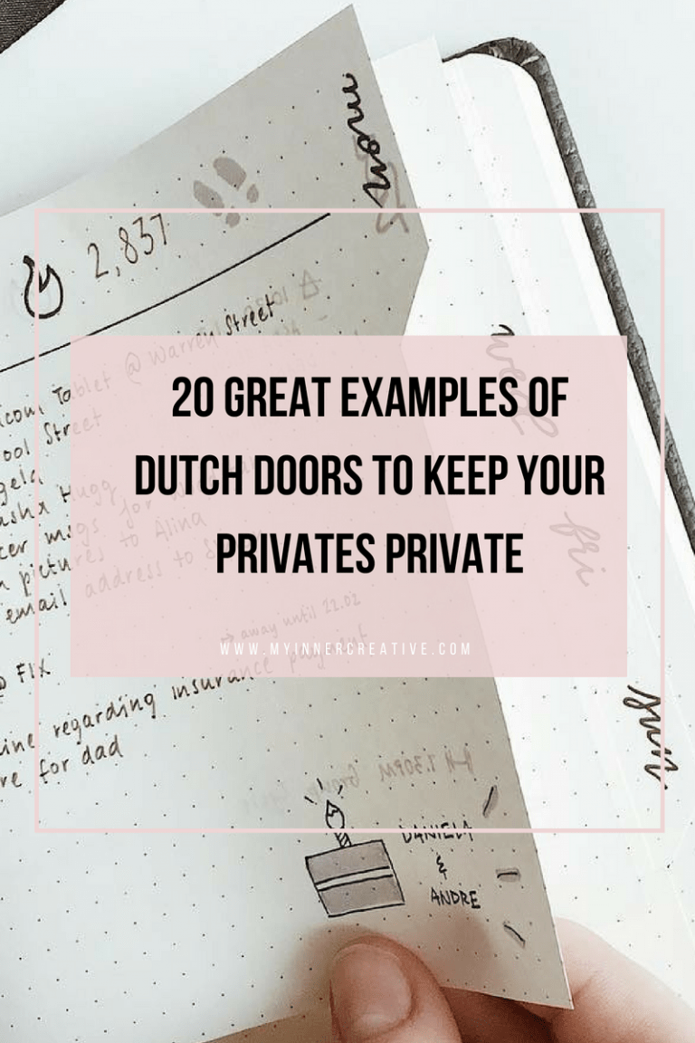 Keeping your privates private – Dutch Doors in your Bullet journal