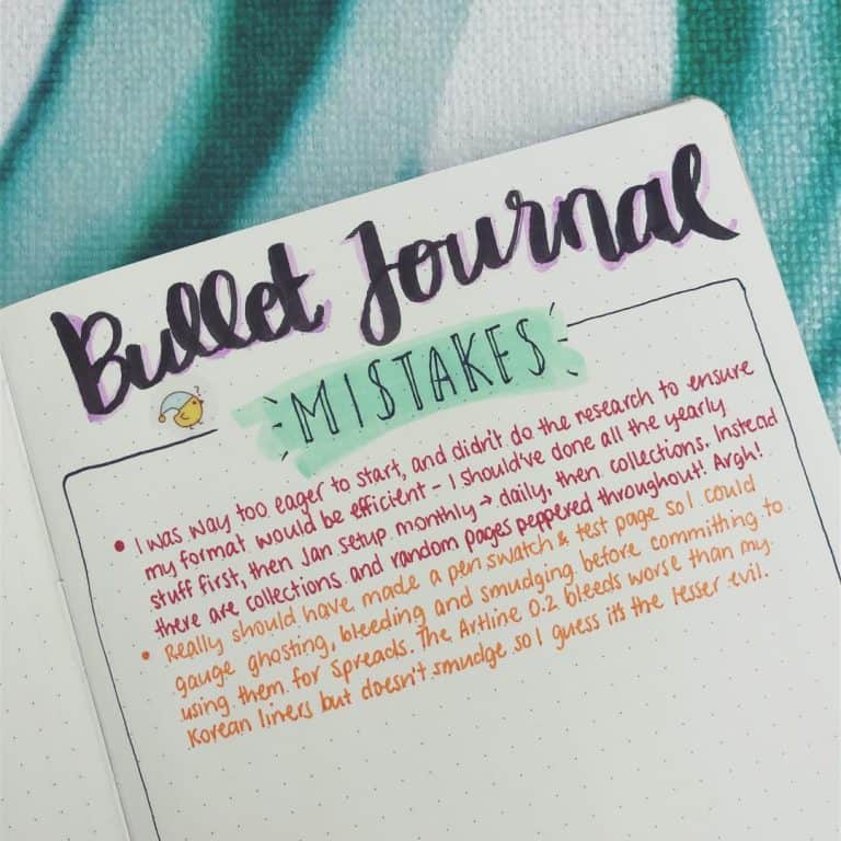 3 Tips for Fixing Mistakes in your Bullet Journal | My Inner Creative