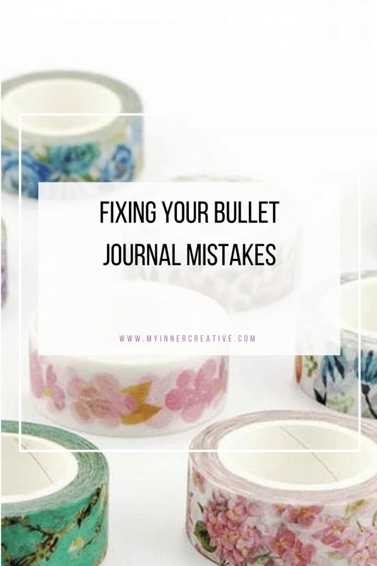 3 Tips for Fixing Mistakes in your Bullet Journal