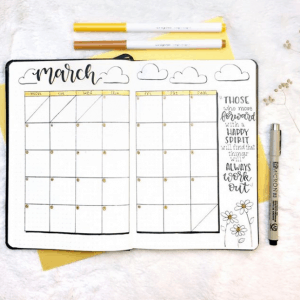 60 Amazing Yellow Bullet Journal Spread Ideas | My Inner Creative