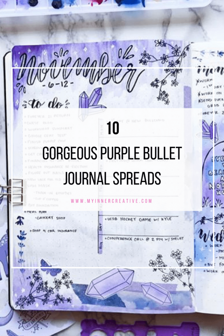 10 Amazing Purple bullet journal ideas!