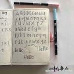 4 New Lettering Styles for your Bullet Journal (and free ribbon font ...