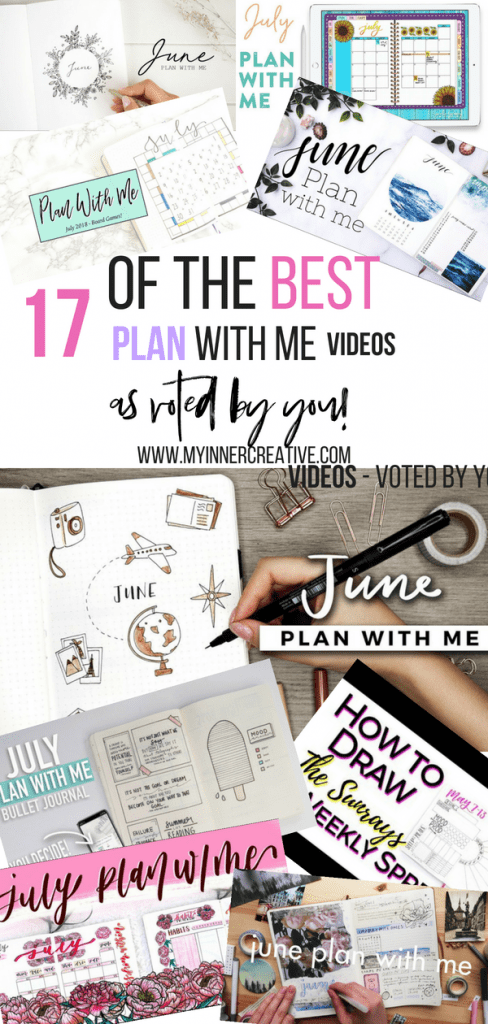 The best plan with me video creators