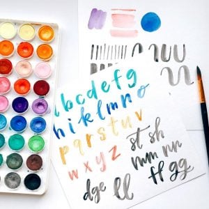 Hand lettering book