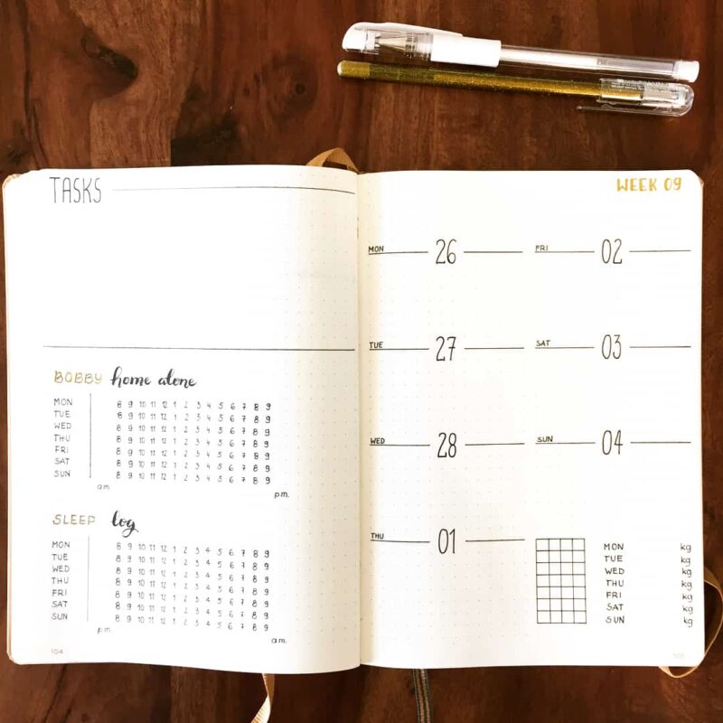 40 Mind blowing Minimalist Bullet Journal Spreads | My Inner Creative