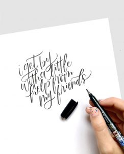 Hand lettering book