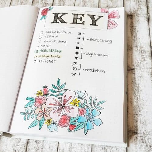 Awesome bullet journal keys | My Inner Creative