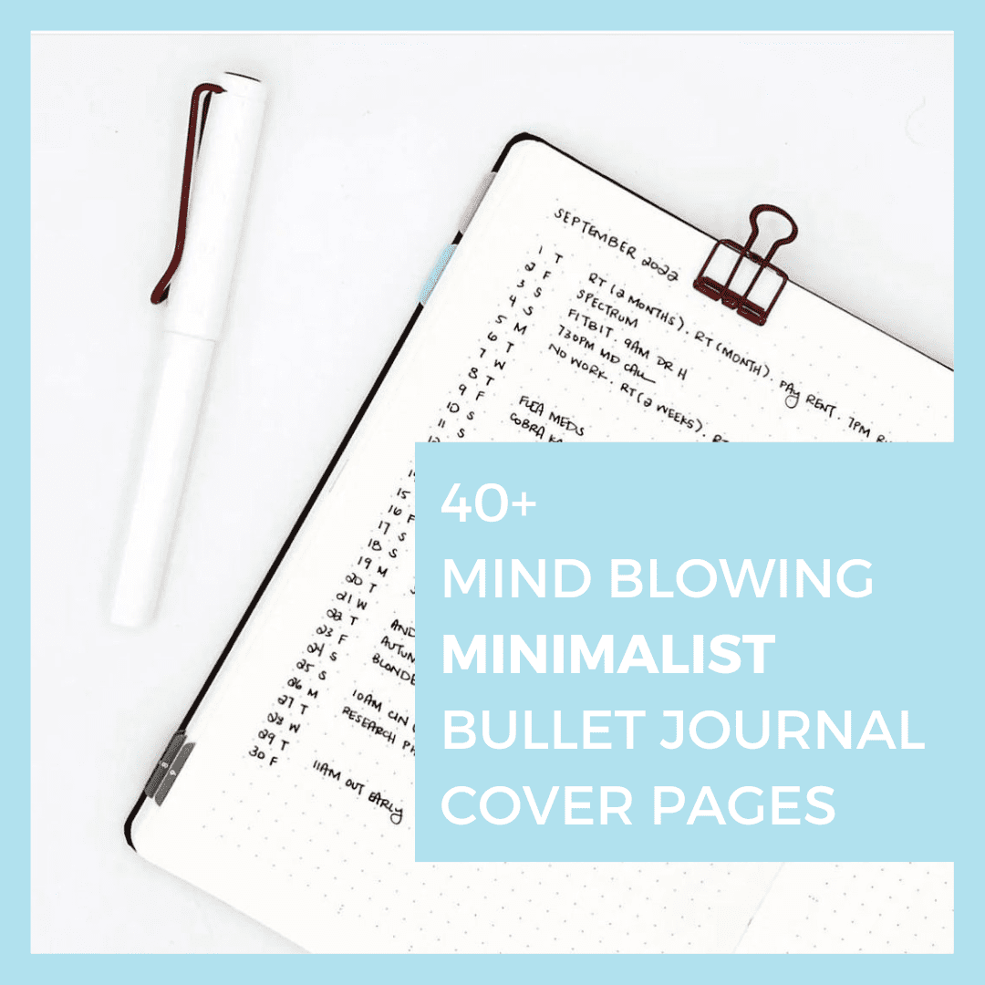 Minimalist Bullet Journal