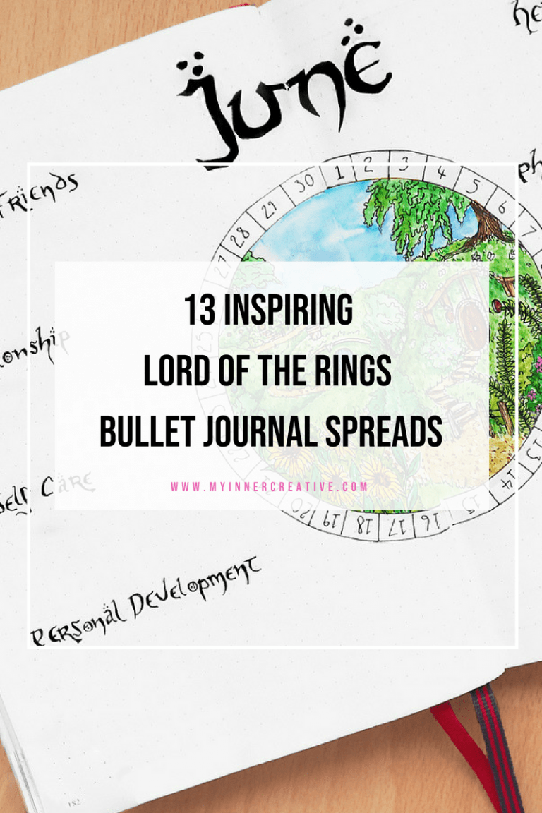 13 Inspiring Lord of the Rings Bullet Journal Spreads