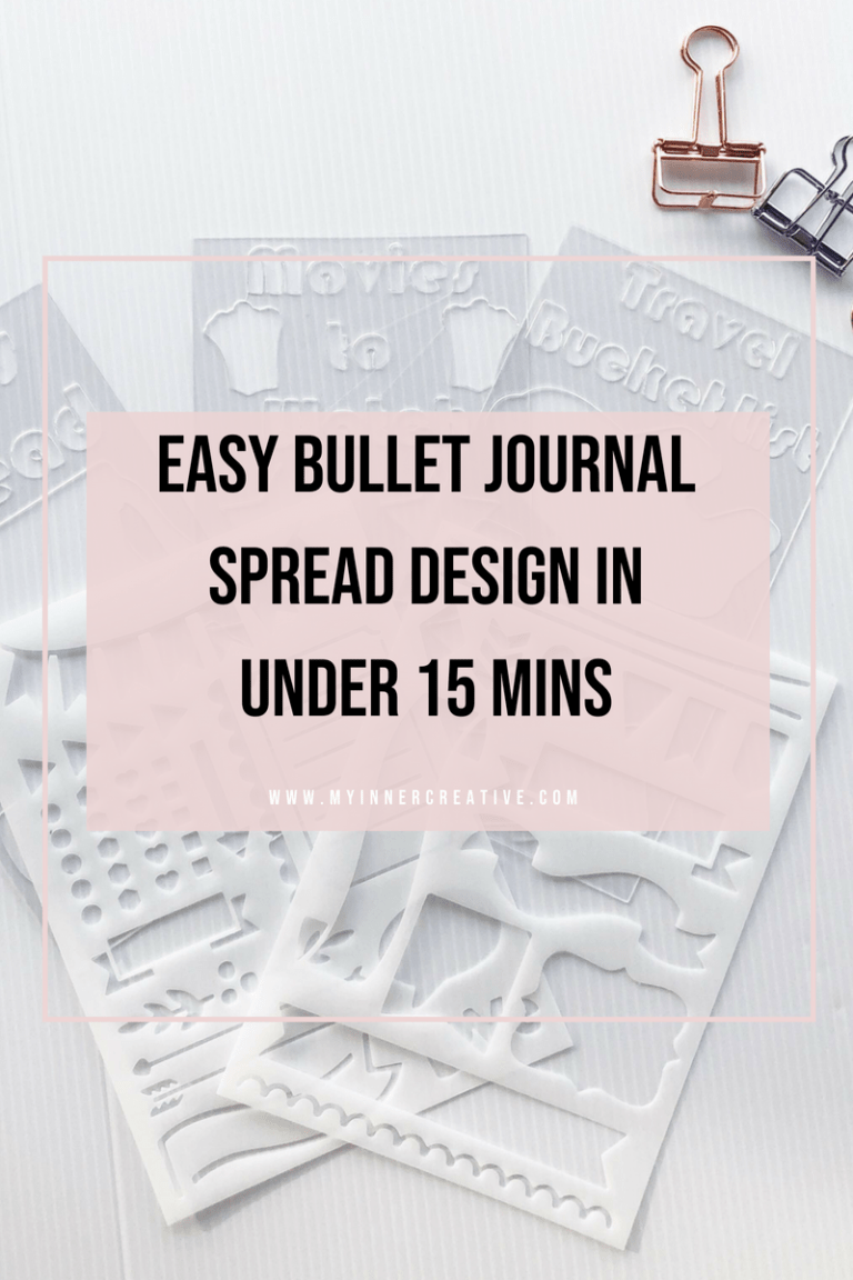 Easy bullet journal spread design in under 15 minutes!