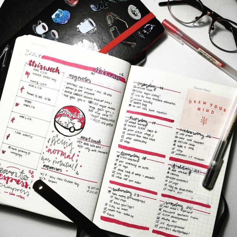 30+ Pokémon inspired bullet journal ideas | My Inner Creative