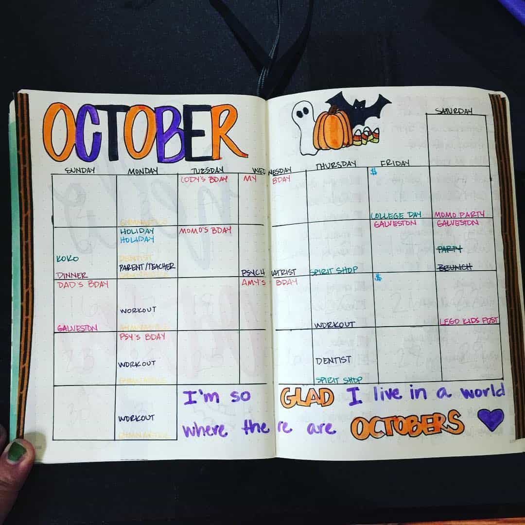 29 Spooky Halloween Bullet Journal Layouts and Spreads | My Inner Creative