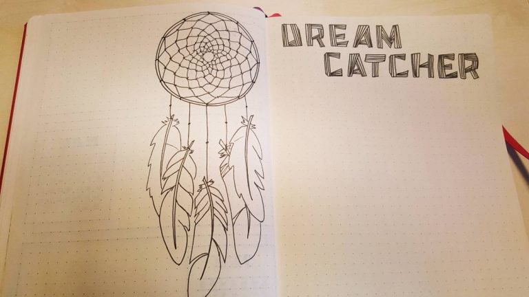 dream catcher bullet journal inspiration