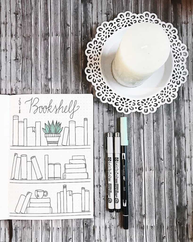 creative book reading trackers bullet journal