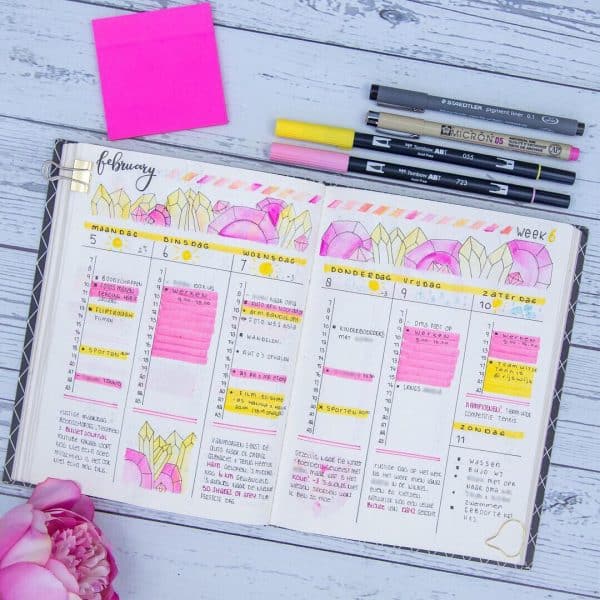 23 Crystal inspired bullet journal spreads | My Inner Creative