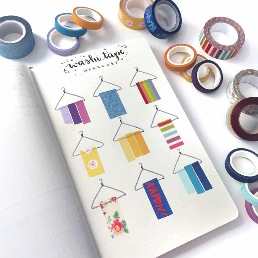 43 Cute and Clever Washi Tape Swatches for your bullet journal | My ...