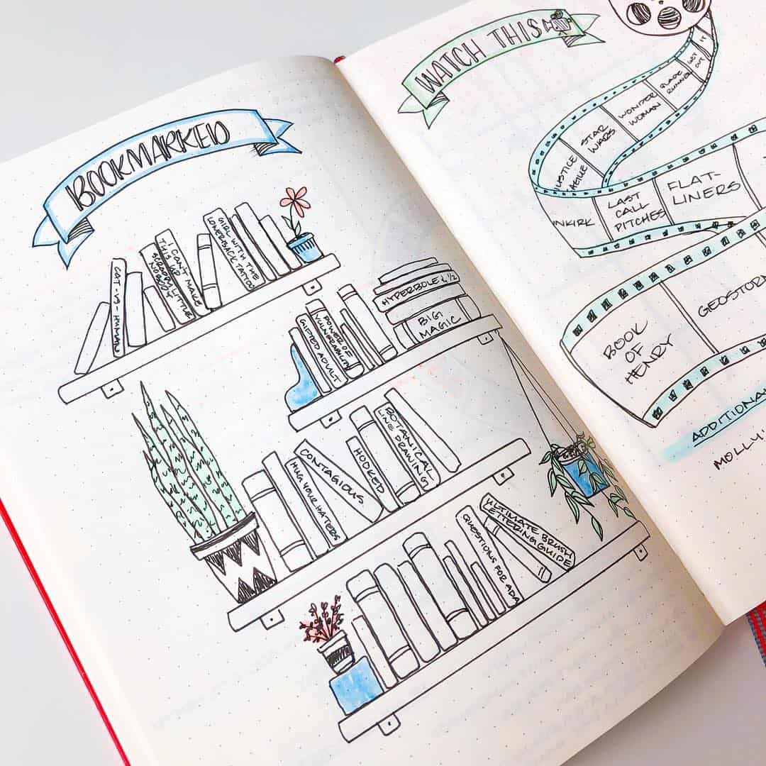 creative book reading trackers bullet journal | My Inner Creative