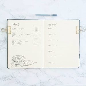 70 incredibly pretty floral bullet journal spreads | My Inner Creative