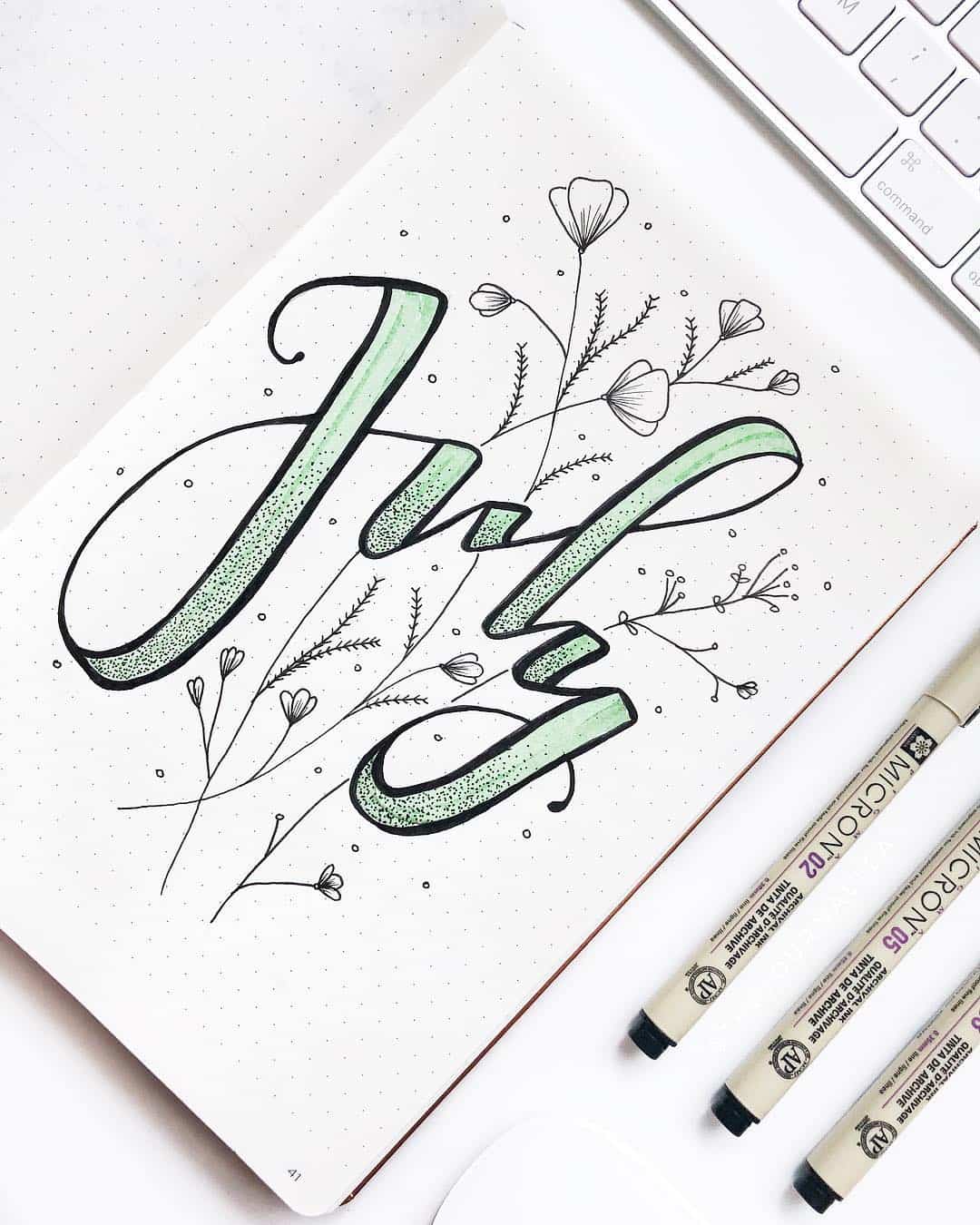 25+ Awesome mint green bullet journal themed spreads! | My Inner Creative