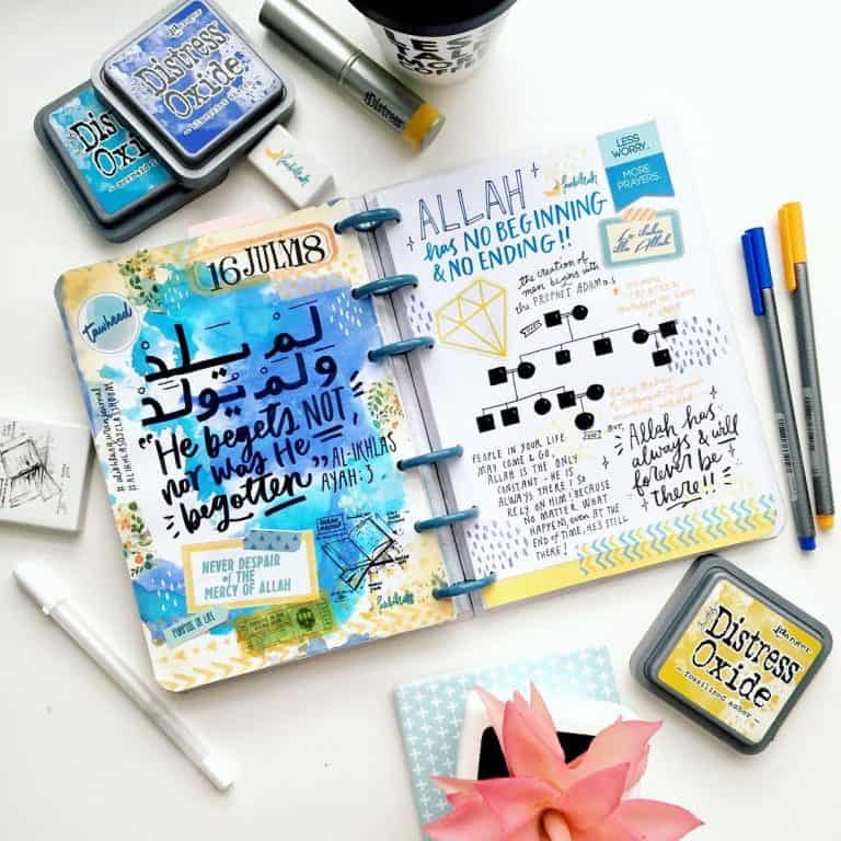 Awesome Quran journaling spreads
