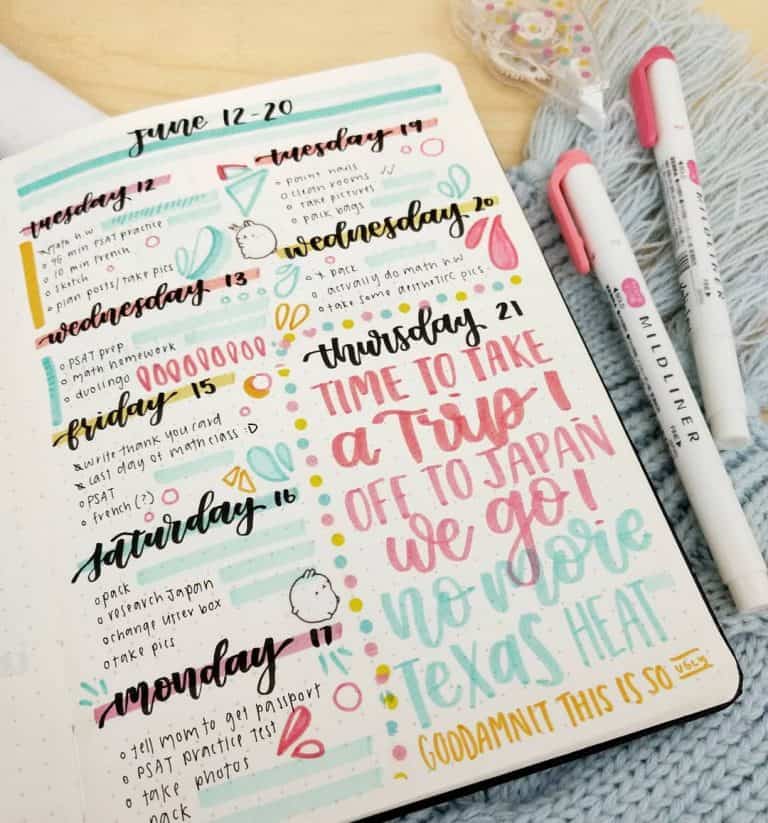 studyblr studygram study bullet journal