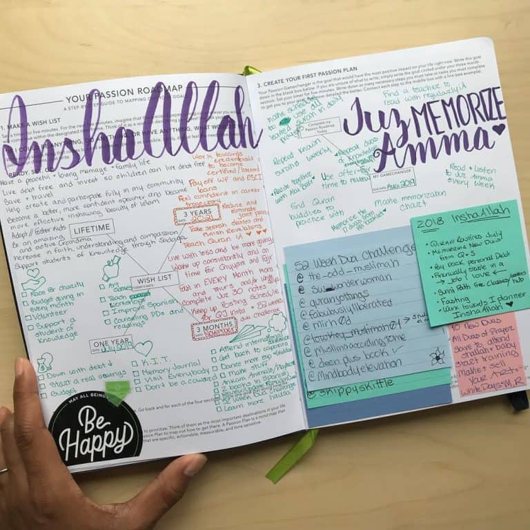 Awesome Quran journaling spreads