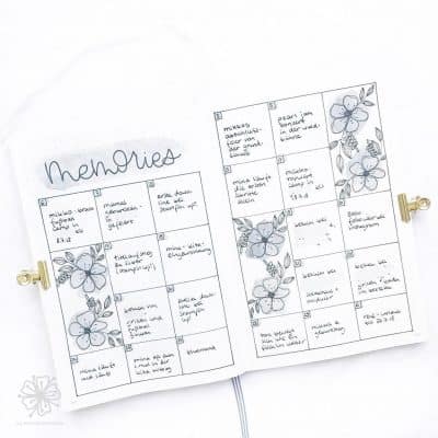 Why having a memory spread in your bullet journal is awesome (29 ...