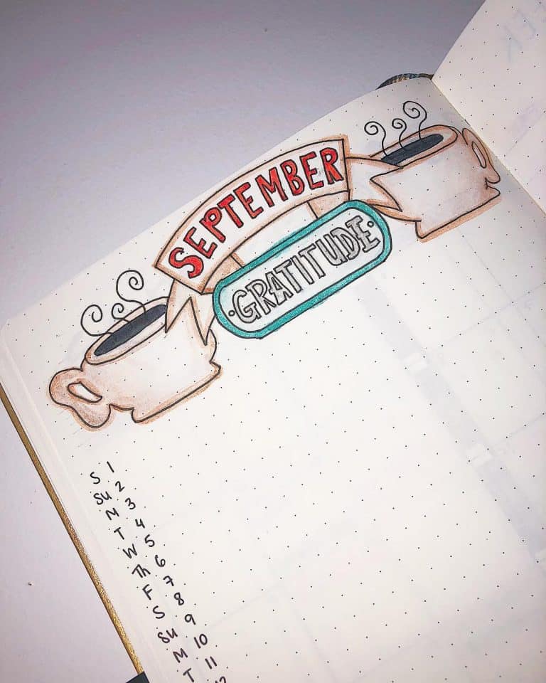 friends inspired bullet journal layout