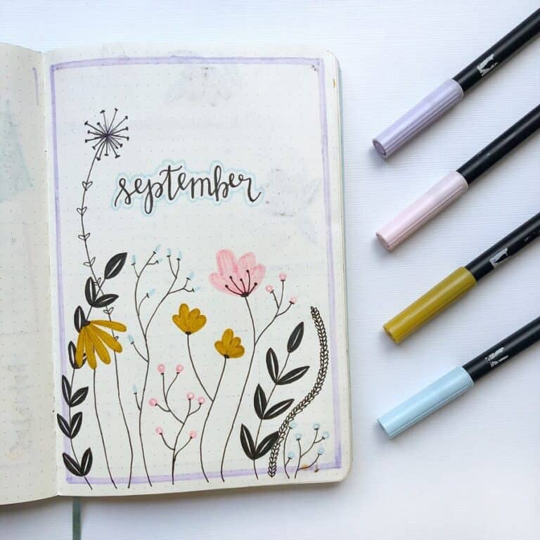 61+ Superb September Bullet Journal Layouts To Inspire You