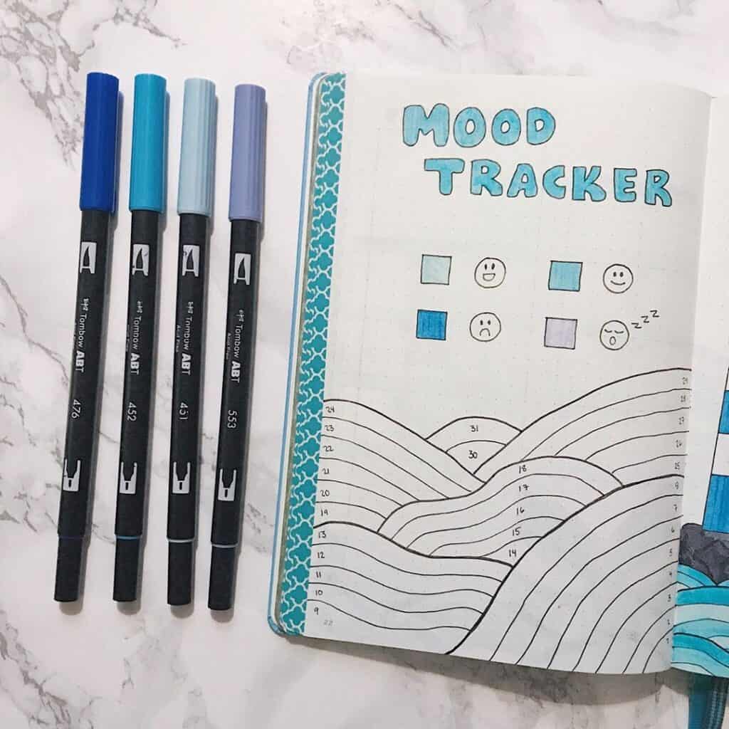 bullet journal mood tracker