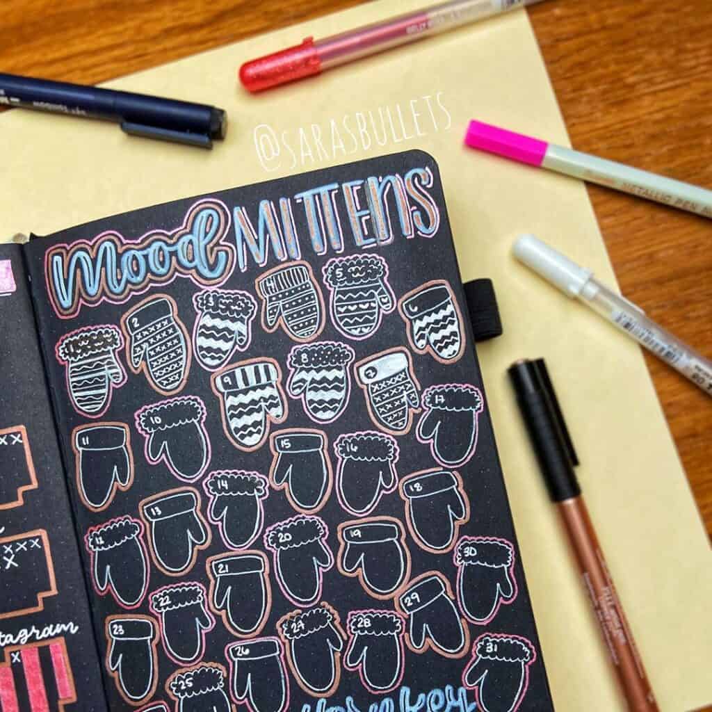 bullet journal mood tracker