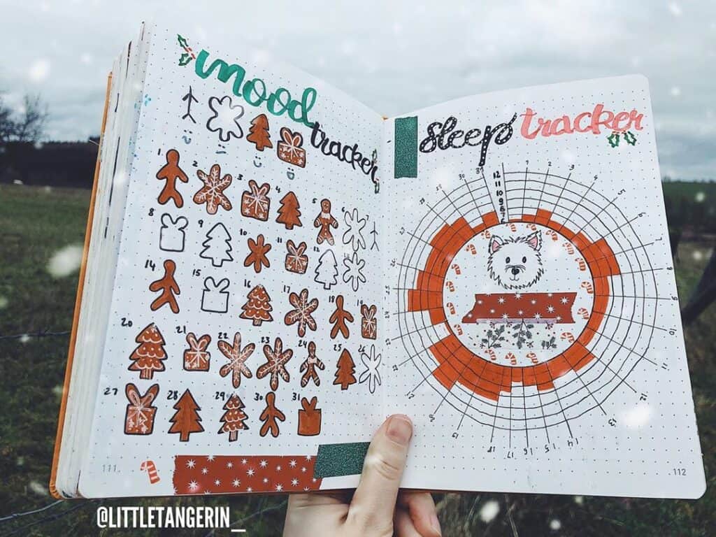 bullet journal mood tracker