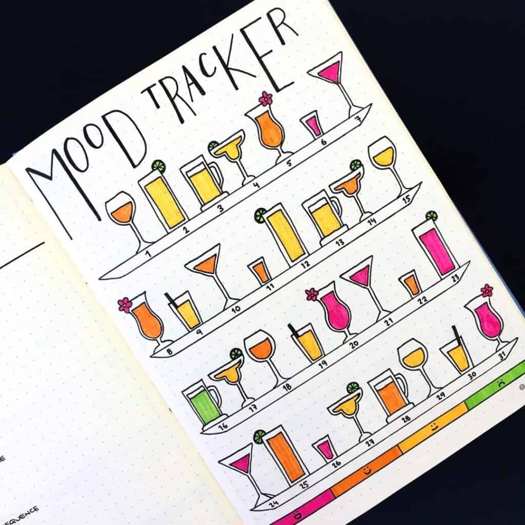 bullet journal mood tracker