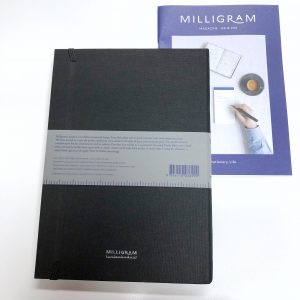 Review Milligram Linen Notebook Dot Grid