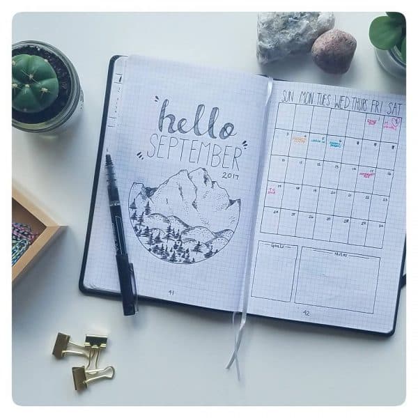 61+ Superb September Bullet Journal Layouts To Inspire You