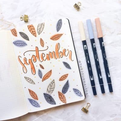 61+ Superb September Bullet Journal Layouts To Inspire You