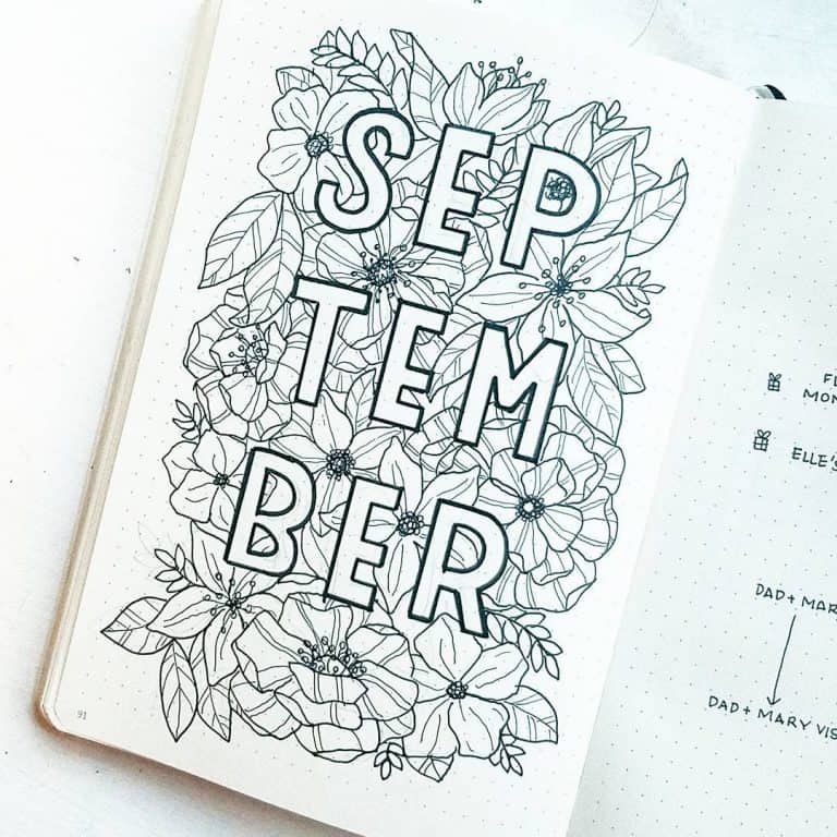 41 Superb September Bullet Journal Layouts To Inspire You