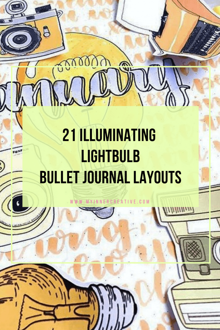 21 Illuminating Light Bulb bullet journal ideas