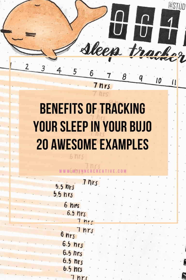20 Sleep Trackers in your bullet journal for better sleep habits