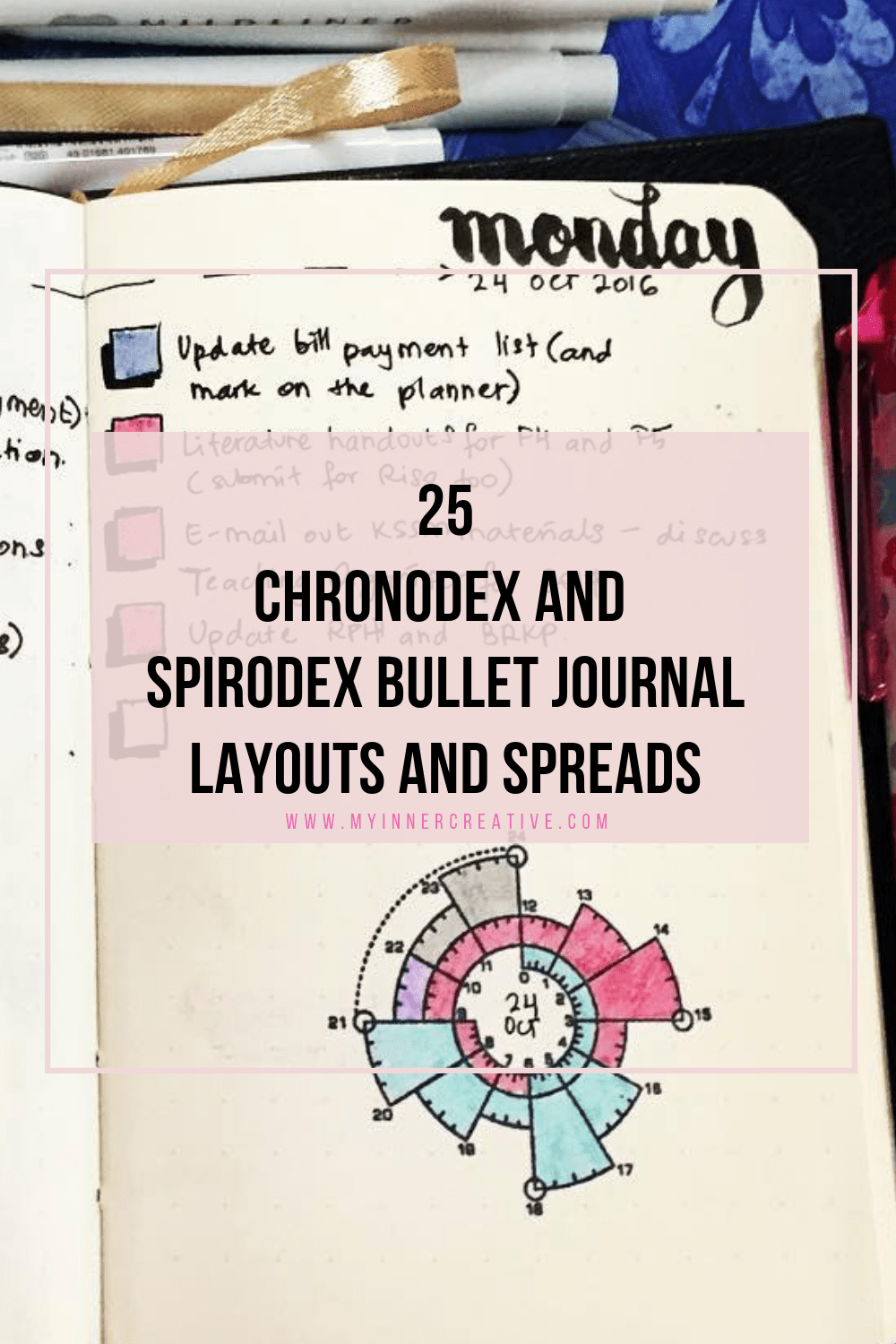 chronodex and spirodex bullet journal