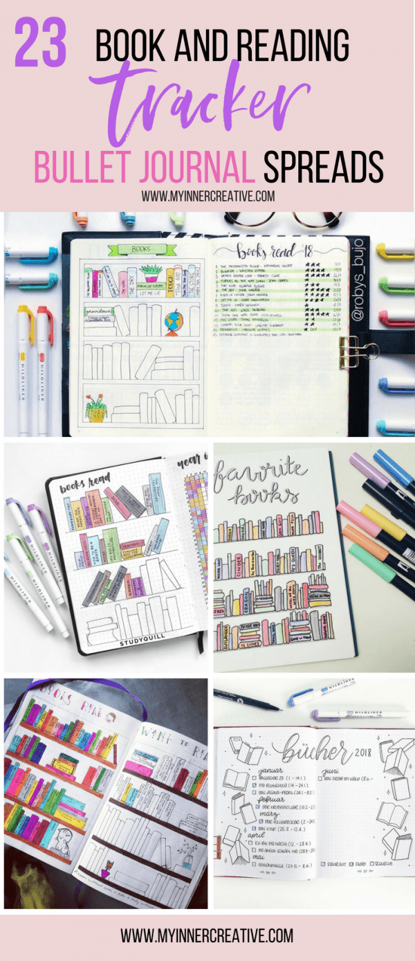 23 Creative Book and Reading trackers for your Bullet journal | My ...