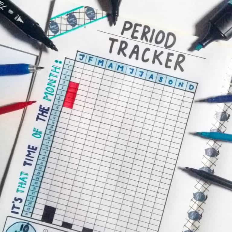 Digital Journal to Help Track Your Cycle; Bullet Journal Bujo Fertility Tracker