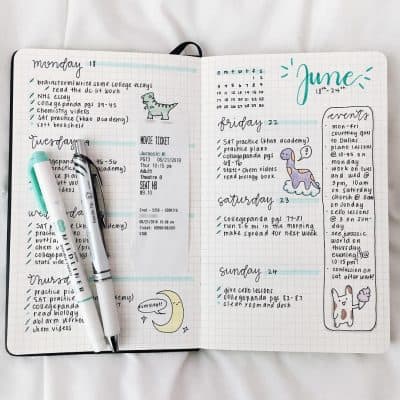 15 of the Best Exciting Dinosaur Bullet Journal Layouts For Jurassic Lovers