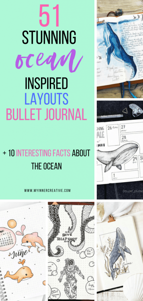 ocean inspired bullet journal layout (2)