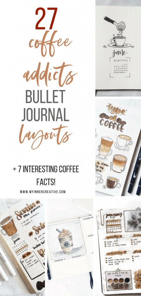 coffee bullet journal layout idea