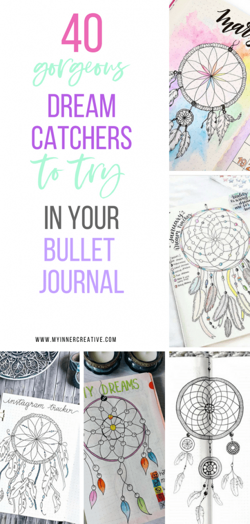 dream catcher bullet journal spreads
