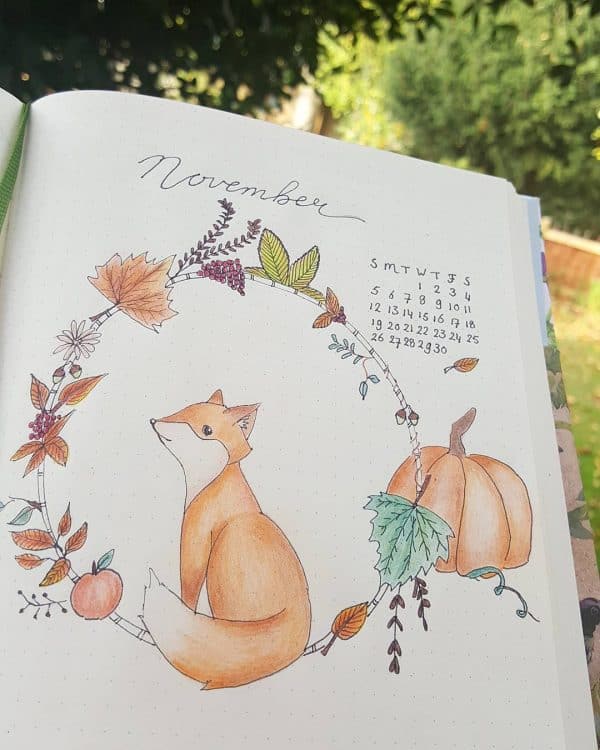 45 Foxy and Sly Fox themed bullet journal ideas | My Inner Creative