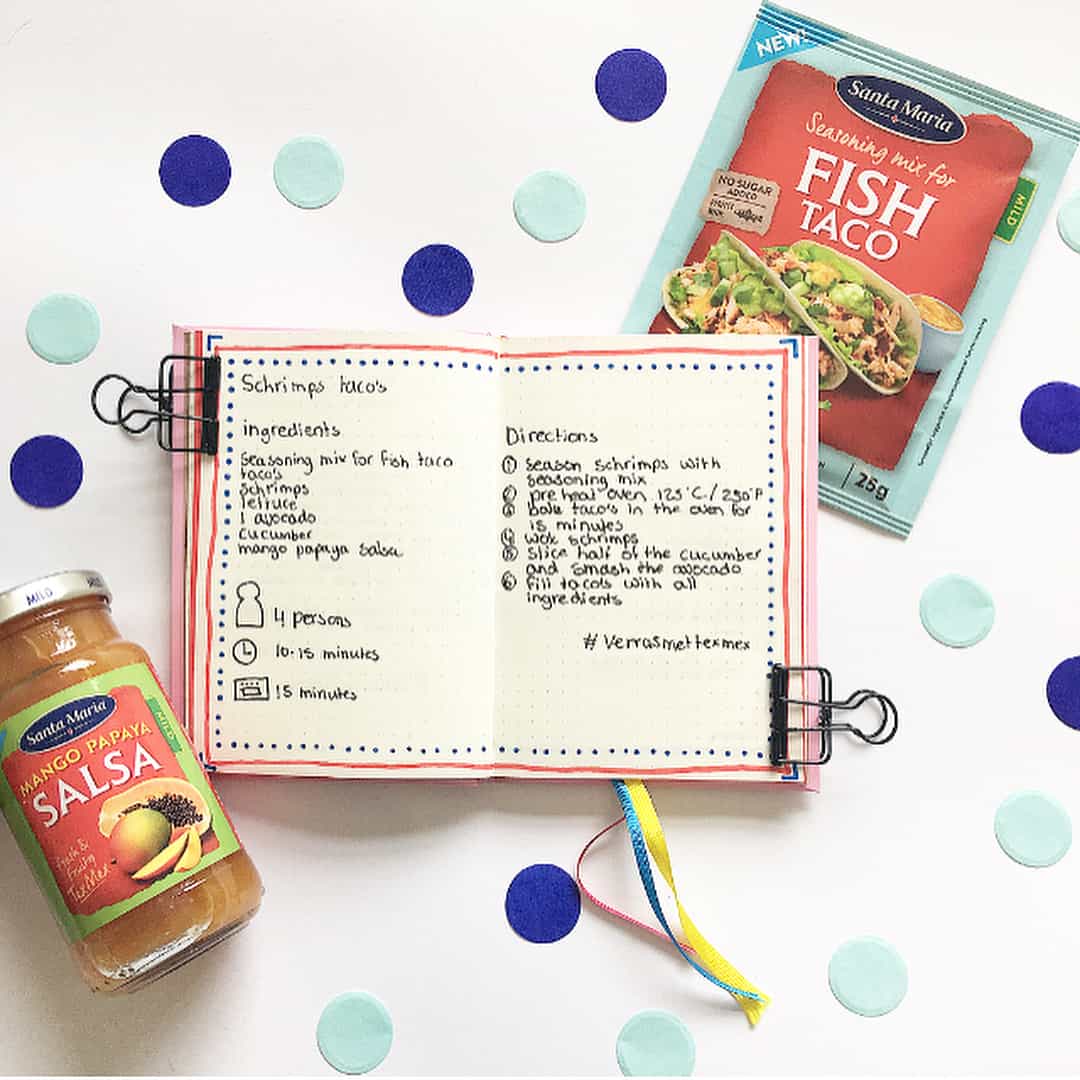 35+ Ideas for Recipes in your bullet journal | My Inner Creative