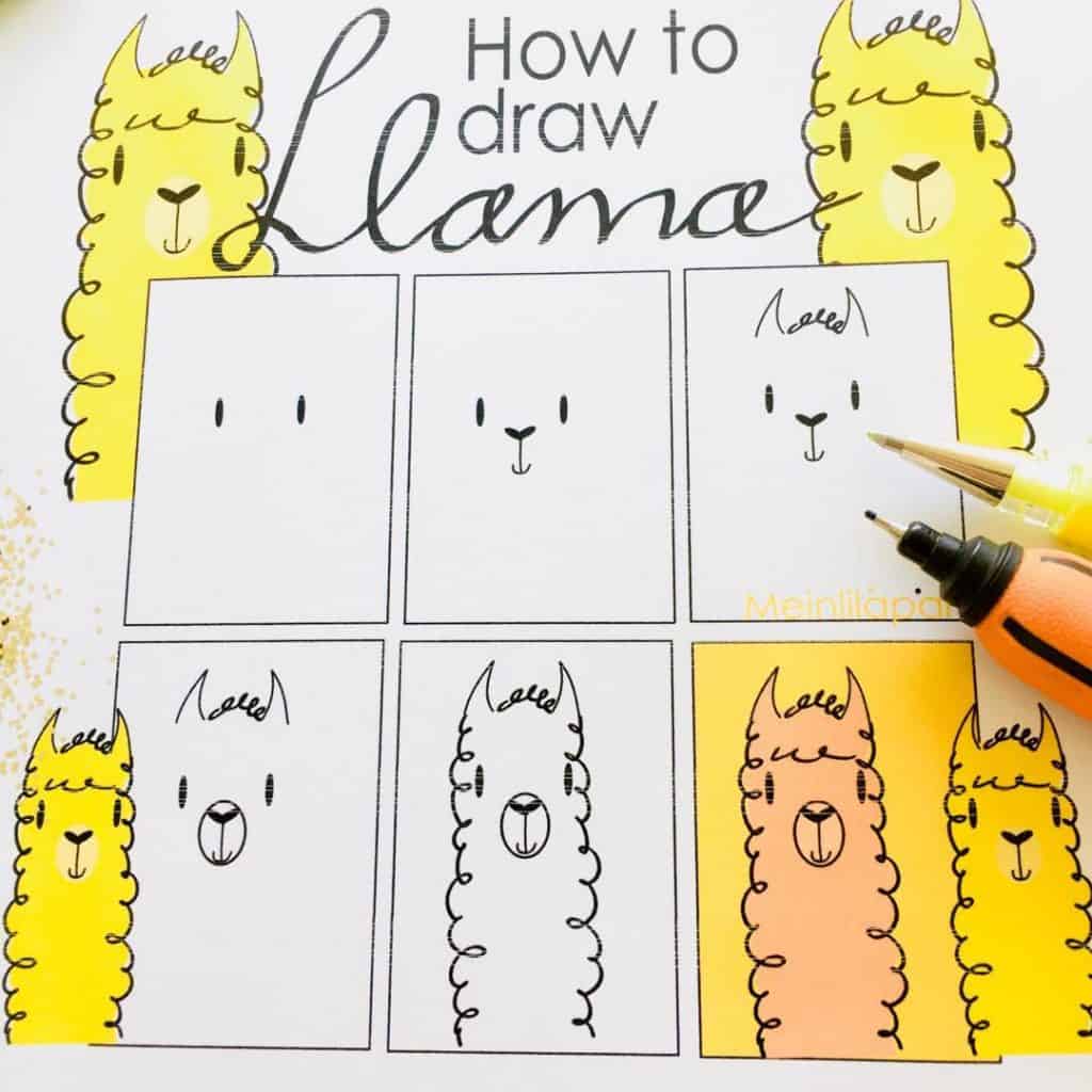 Llama inspired bullet journal ideas